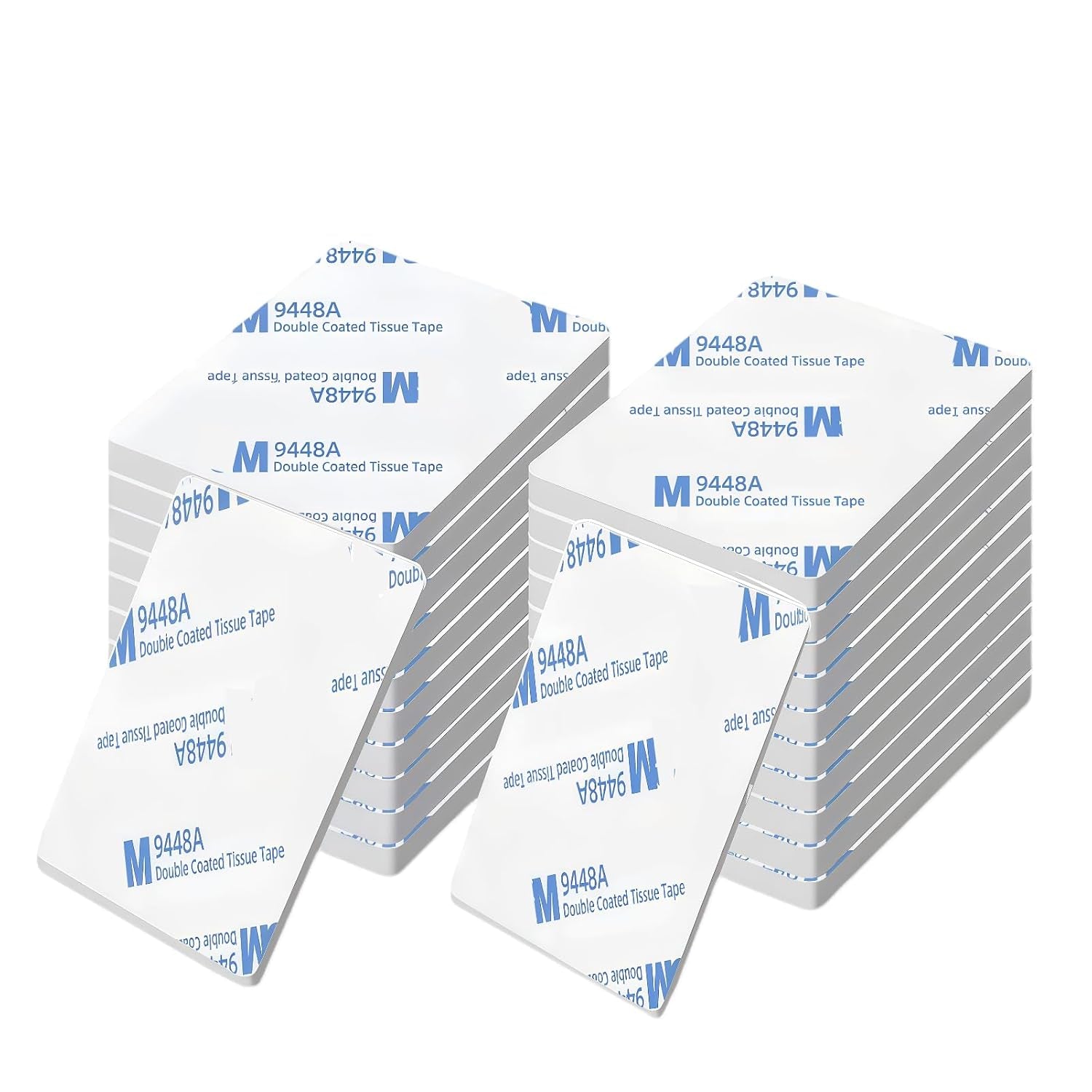 Double Sided Adhesive Pads,Heavy Duty Mounting Tape,Super-Sticky White Strong Pads,Rectangle Shape 36 Pcs 2 Sided Sticky Waterproof Tape,Removable Double-Sided Foam for Hanging Walls